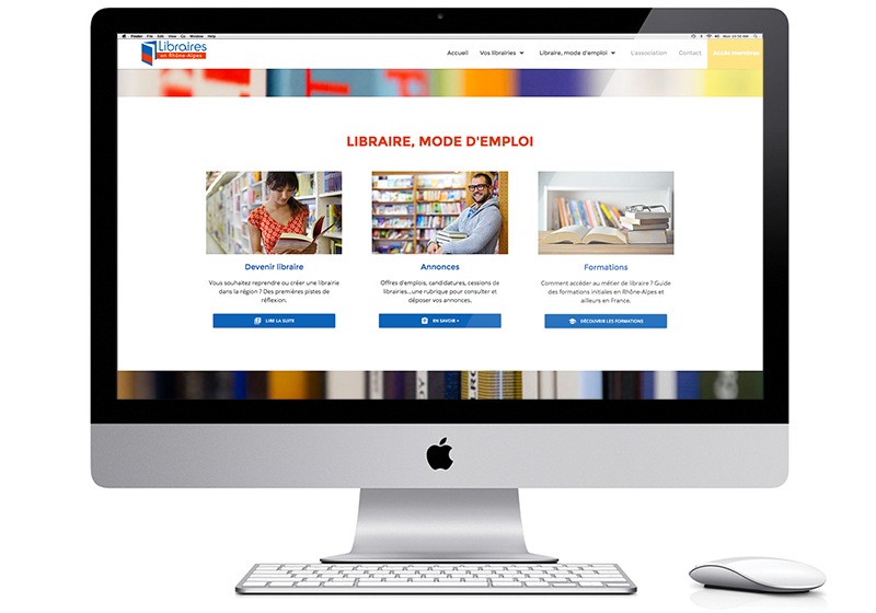 Site internet de LIRA, asociation des libraires indépendants en Rhône Alpes